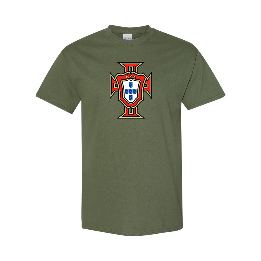 Youth Kids Portugal National Soccer Team Cotton T-Shirt