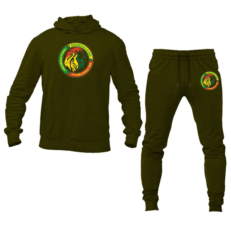 Men's Senegal National Soccer Team Hoodie Joggers Set