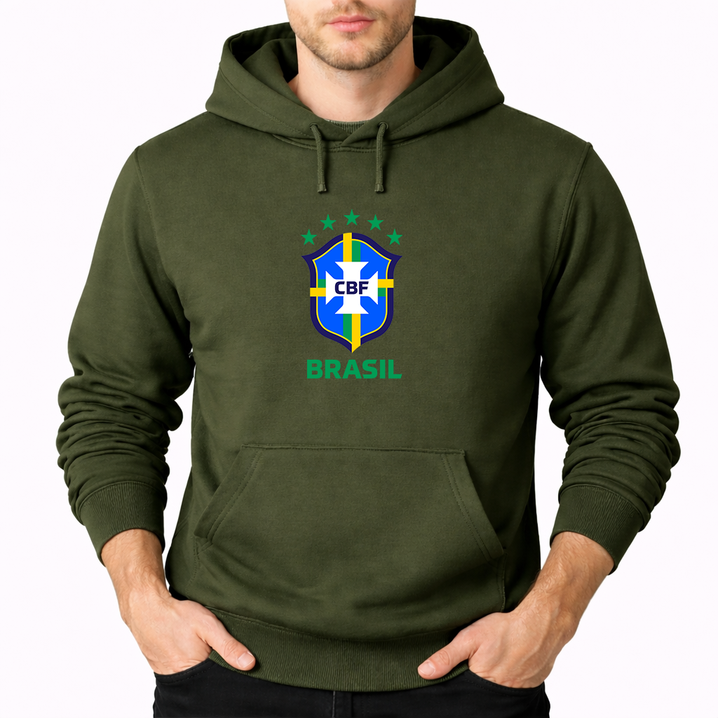 Men's Brasil National Soccer Team Pullover Hoodie