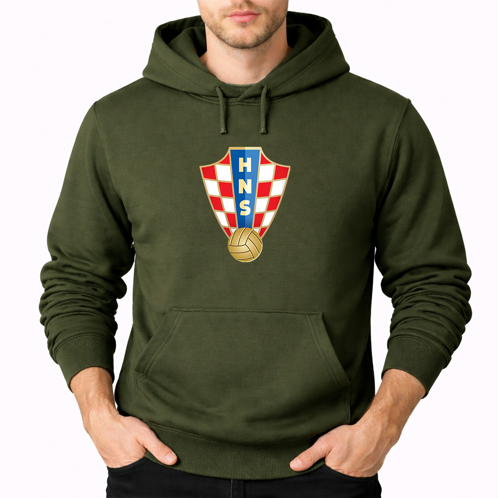 Men's Croatia National Soccer Team Pullover Hoodie