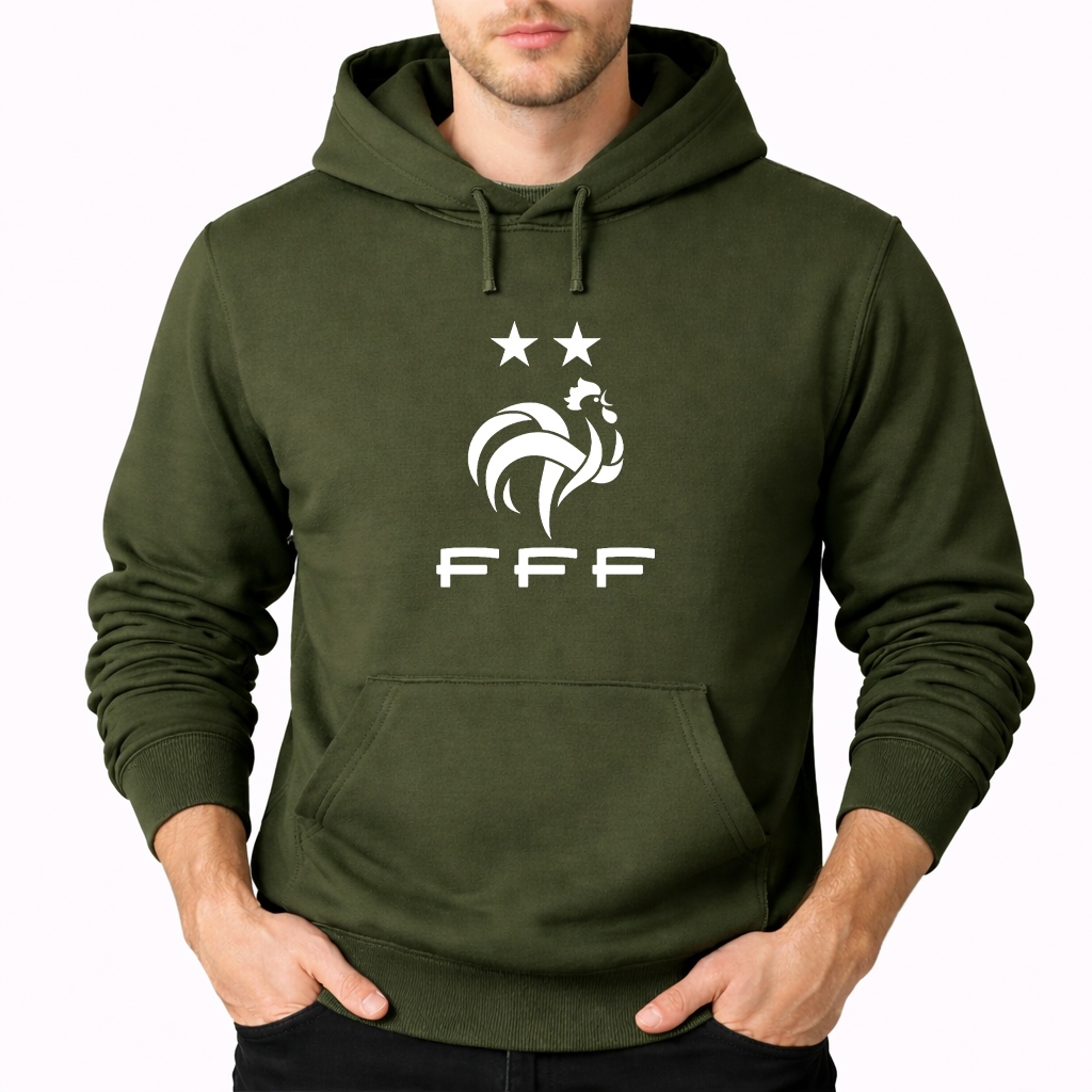 Men's France Soccer Pullover Hoodie