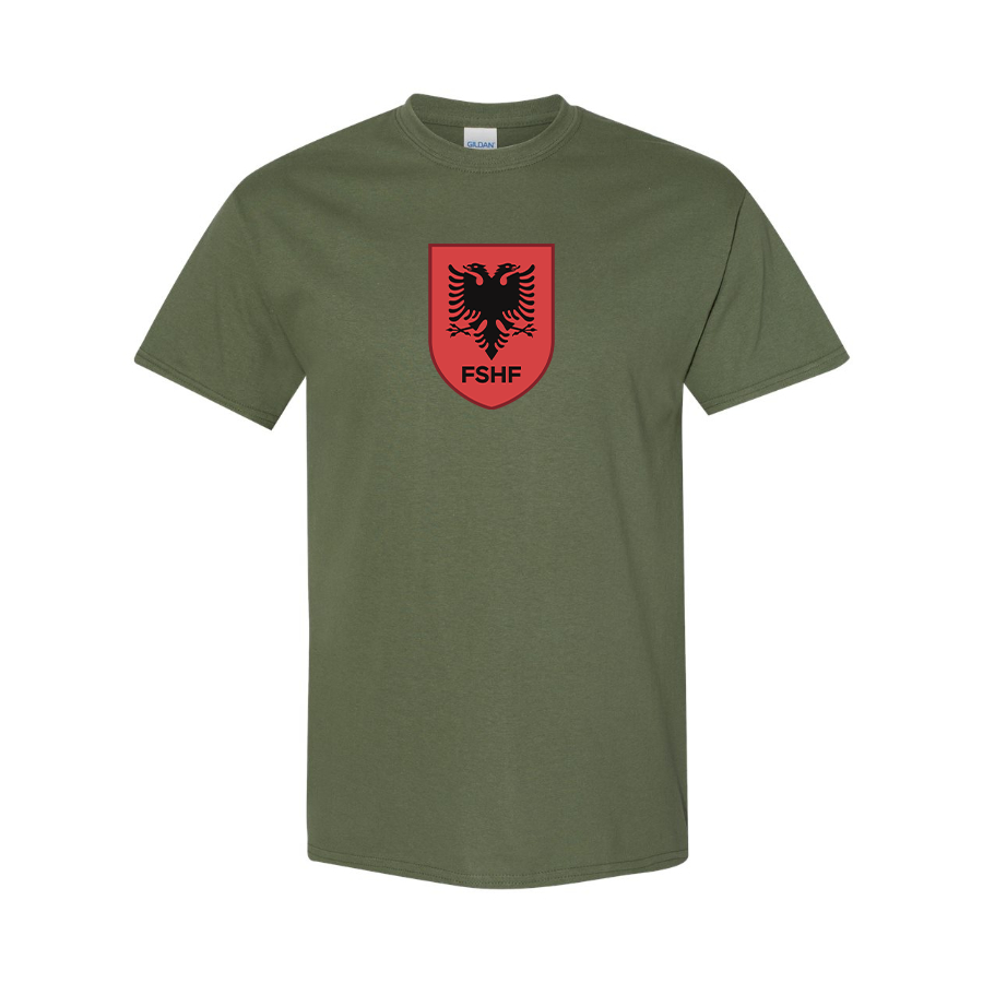 Youth Kids Albania National Soccer Team Cotton T-Shirt