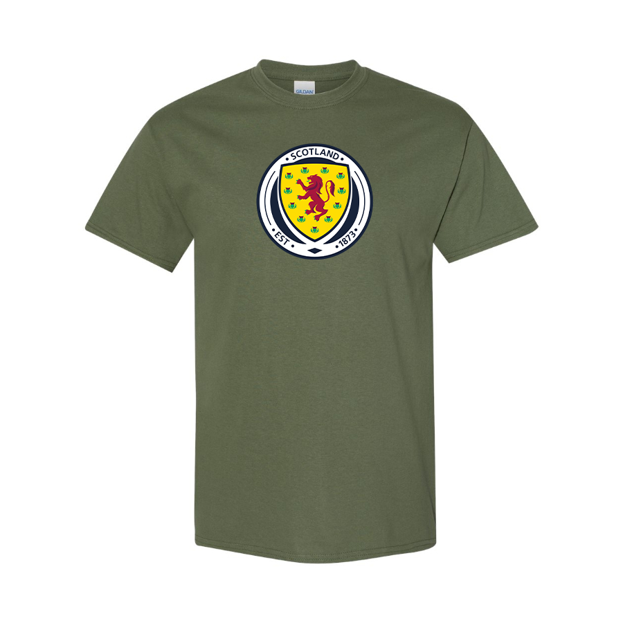 Youth Kids Scotland National Soccer Team Cotton T-Shirt