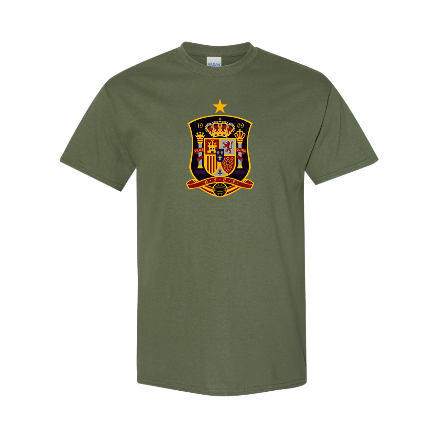 Men's Spain National Soccer Team Cotton T-Shirt