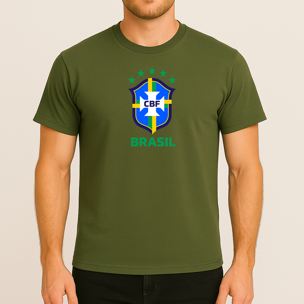 Men's Brasil National Soccer Team Cotton T-Shirt