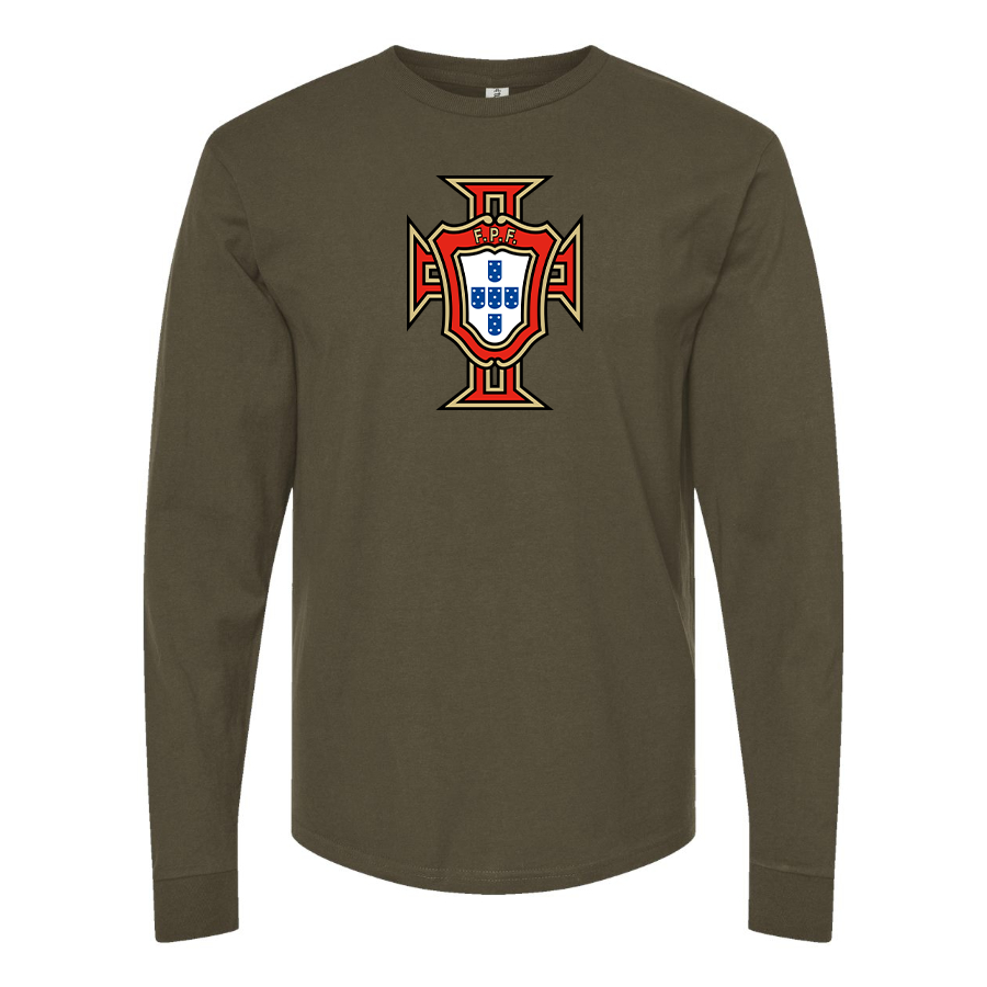 Men's Portugal National Soccer Team Long Sleeve T-Shirt