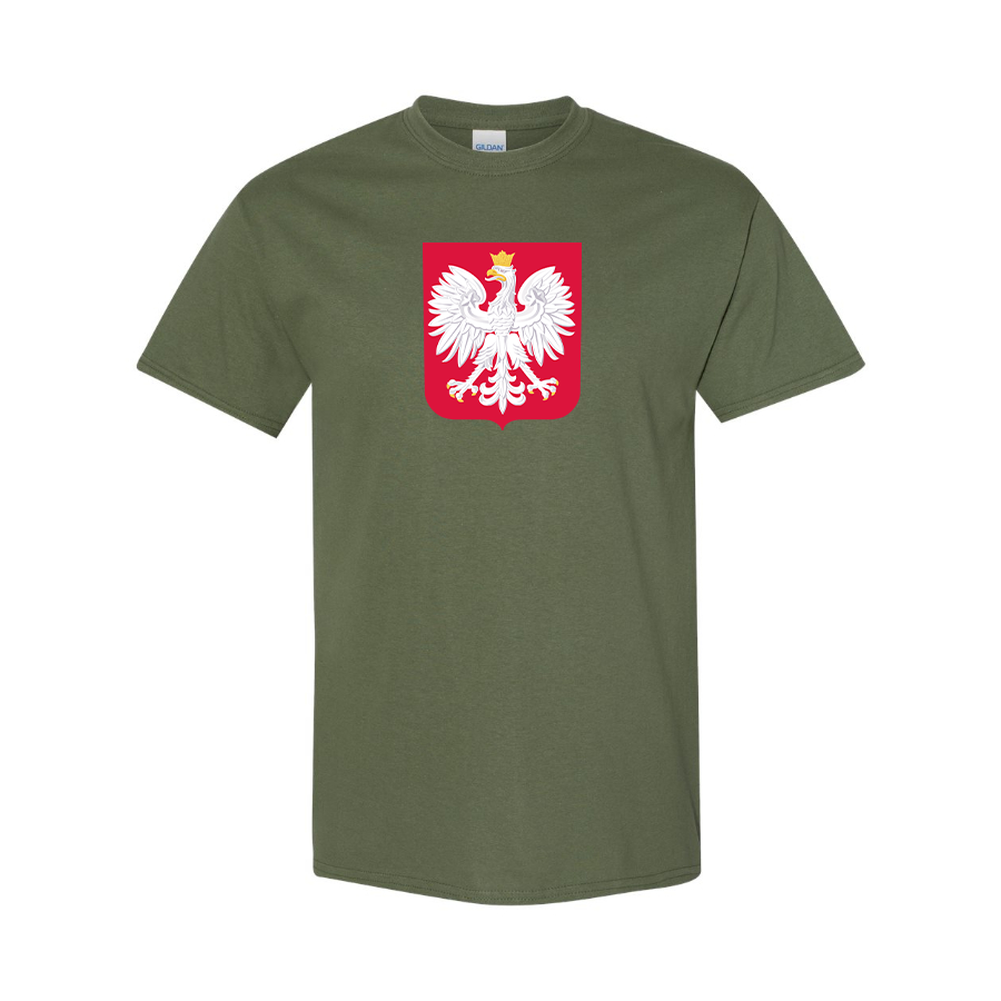 Men's Poland National Soccer Team Cotton T-Shirt