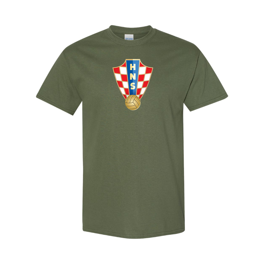 Youth Kids Croatia National Soccer Team Cotton T-Shirt