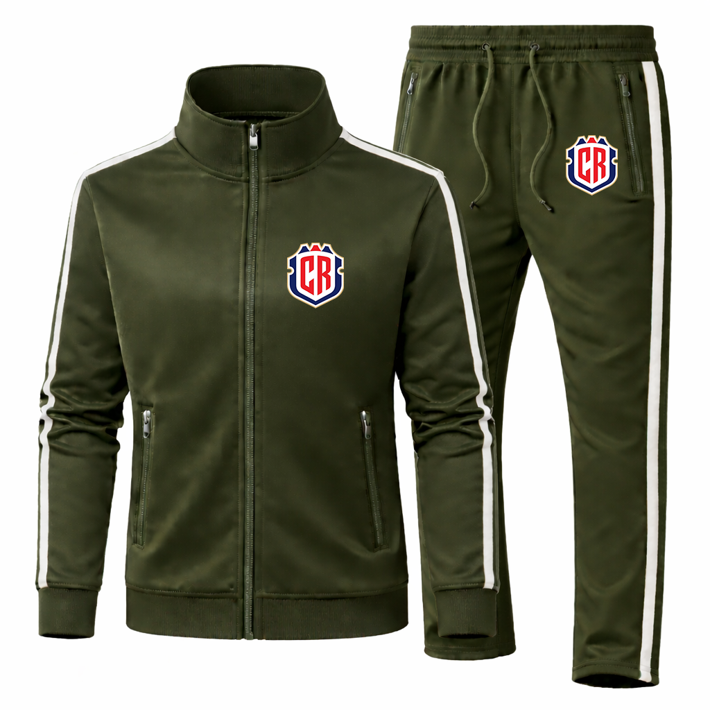 Men's Costa Rica National Soccer Team Dri-Fit TrackSuit