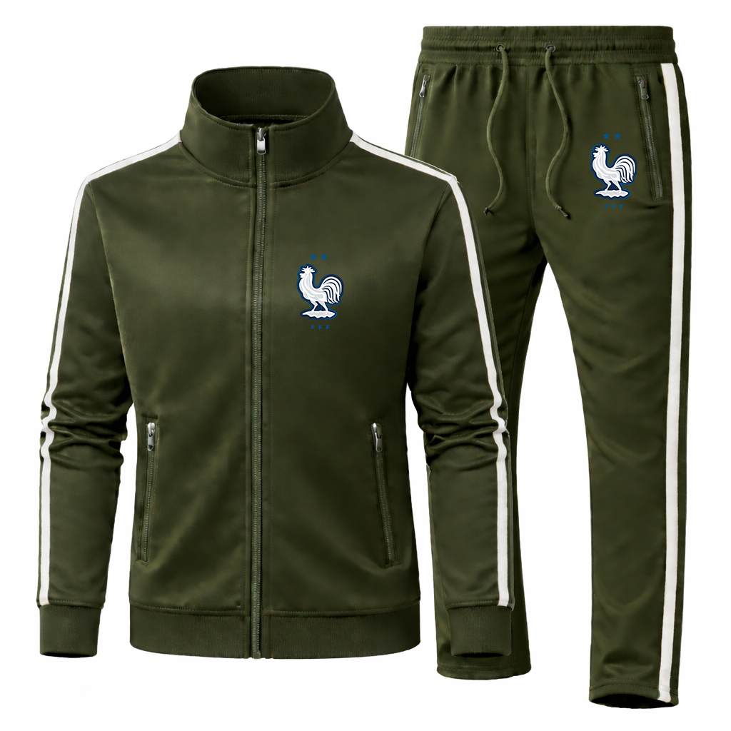 Men's France National Soccer Team Logo Dri-Fit TrackSuit
