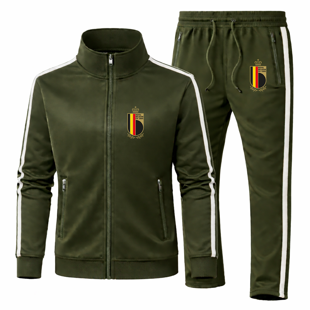 Men's Belgium National Soccer Team Logo Dri-Fit TrackSuit