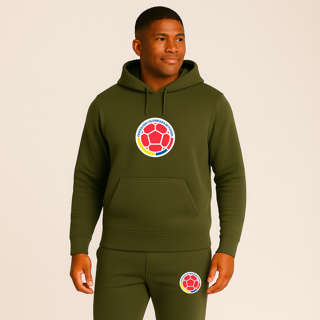 Men's Colombia National Soccer Team Hoodie Joggers Set