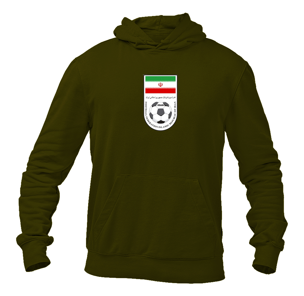 Men's Iran National Soccer Team Pullover Hoodie