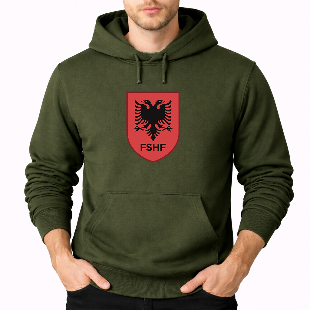 Men's Albania National Soccer Team Pullover Hoodie