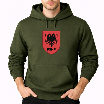 Men's Albania National Soccer Team Pullover Hoodie