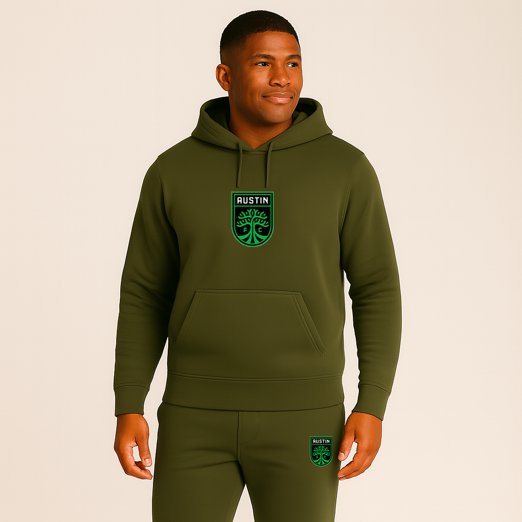 Men's Austin FC Logo Hoodie Joggers Set