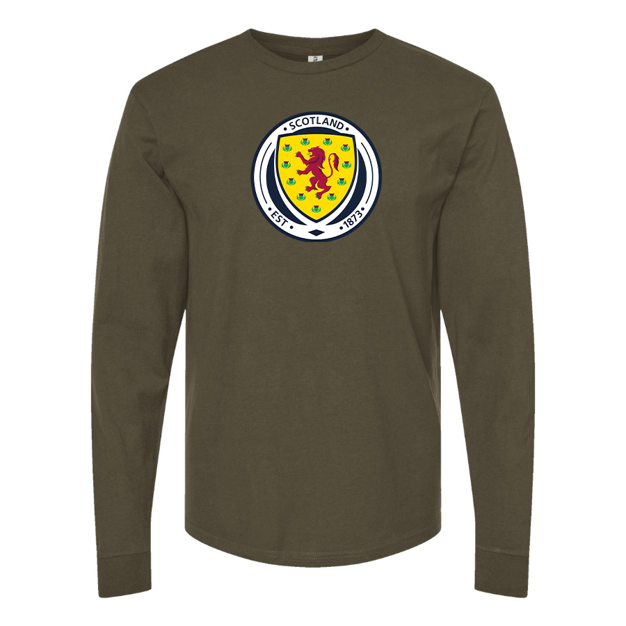 Men's Scotland National Soccer Team Long Sleeve T-Shirt