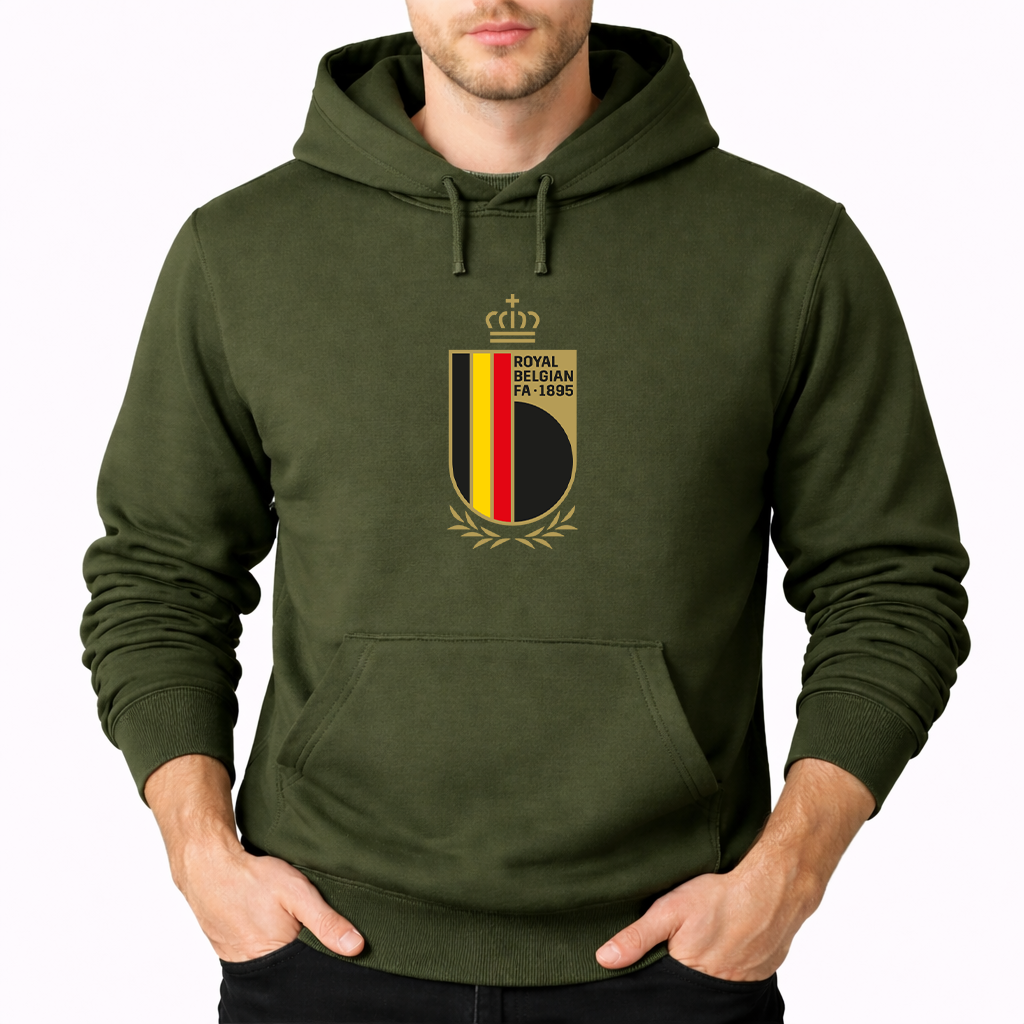 Men's Belgium National Soccer Team Pullover Hoodie