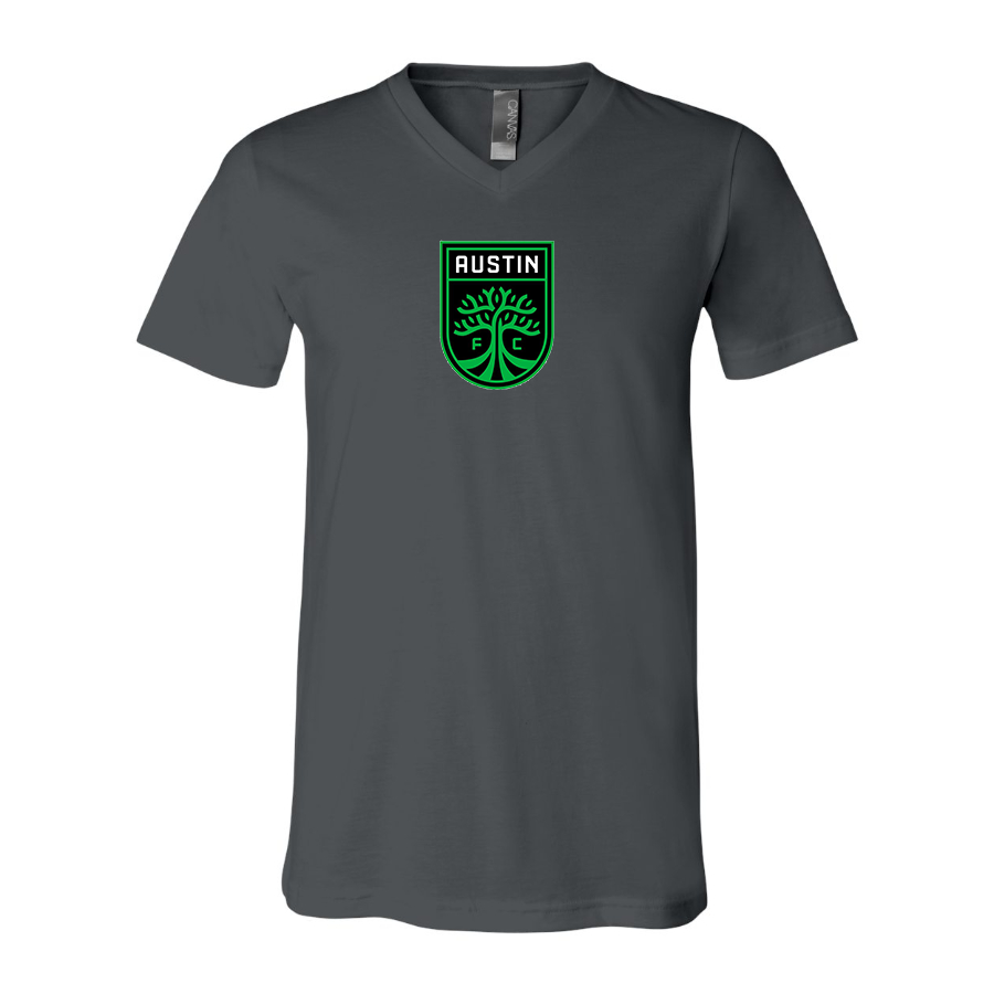 Men’s Austin FC - BELLA + CANVAS - Jersey V-Neck Tee - 3005