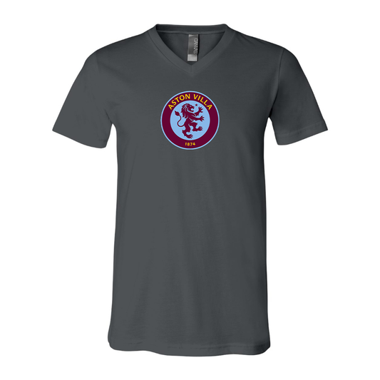 Men's Aston Villa - BELLA + CANVAS - Jersey V-Neck Tee - 3005