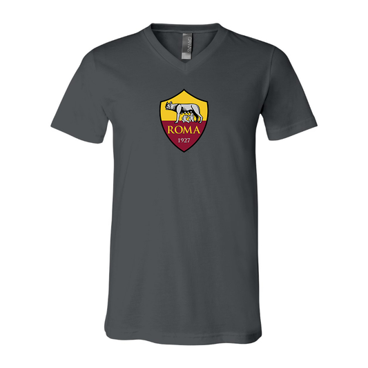 Men’s AS Roma FC - BELLA + CANVAS - Jersey V-Neck Tee - 3005