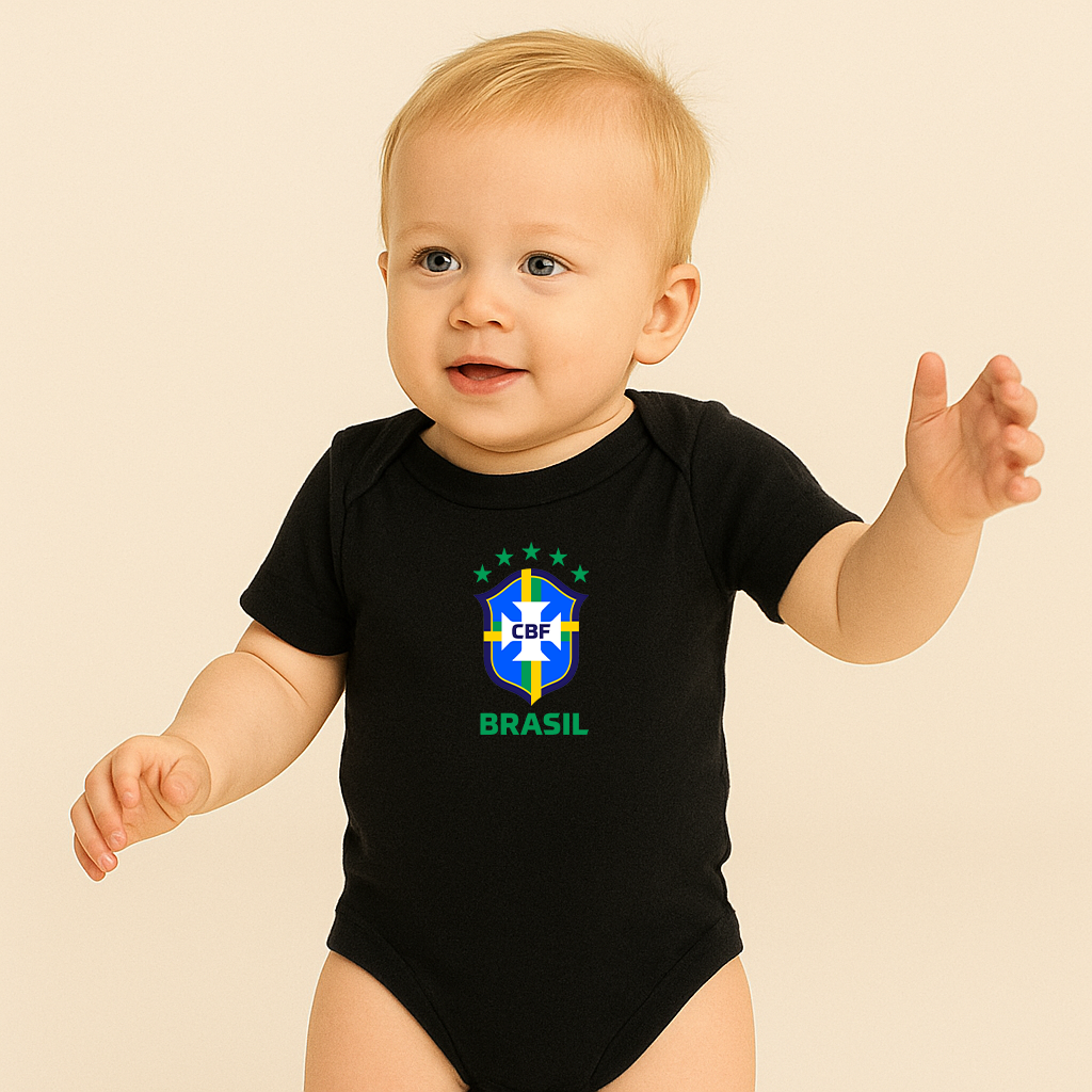 Brasil National Soccer Team Baby Romper Onesie