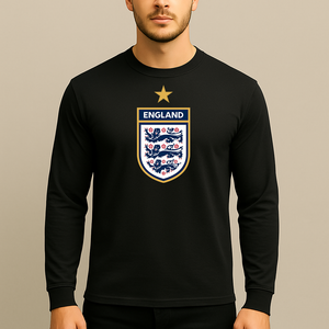 Men's England National Soccer Team Long Sleeve T-Shirt