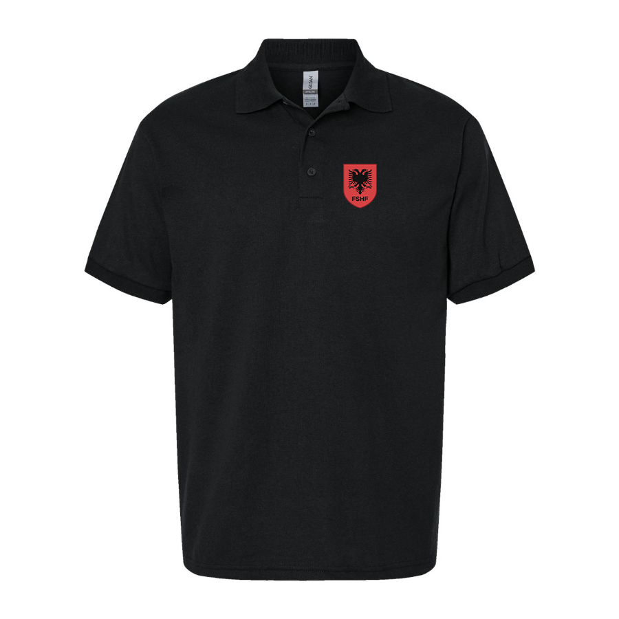 Men's Albania National Soccer Team Dry Blend Polo