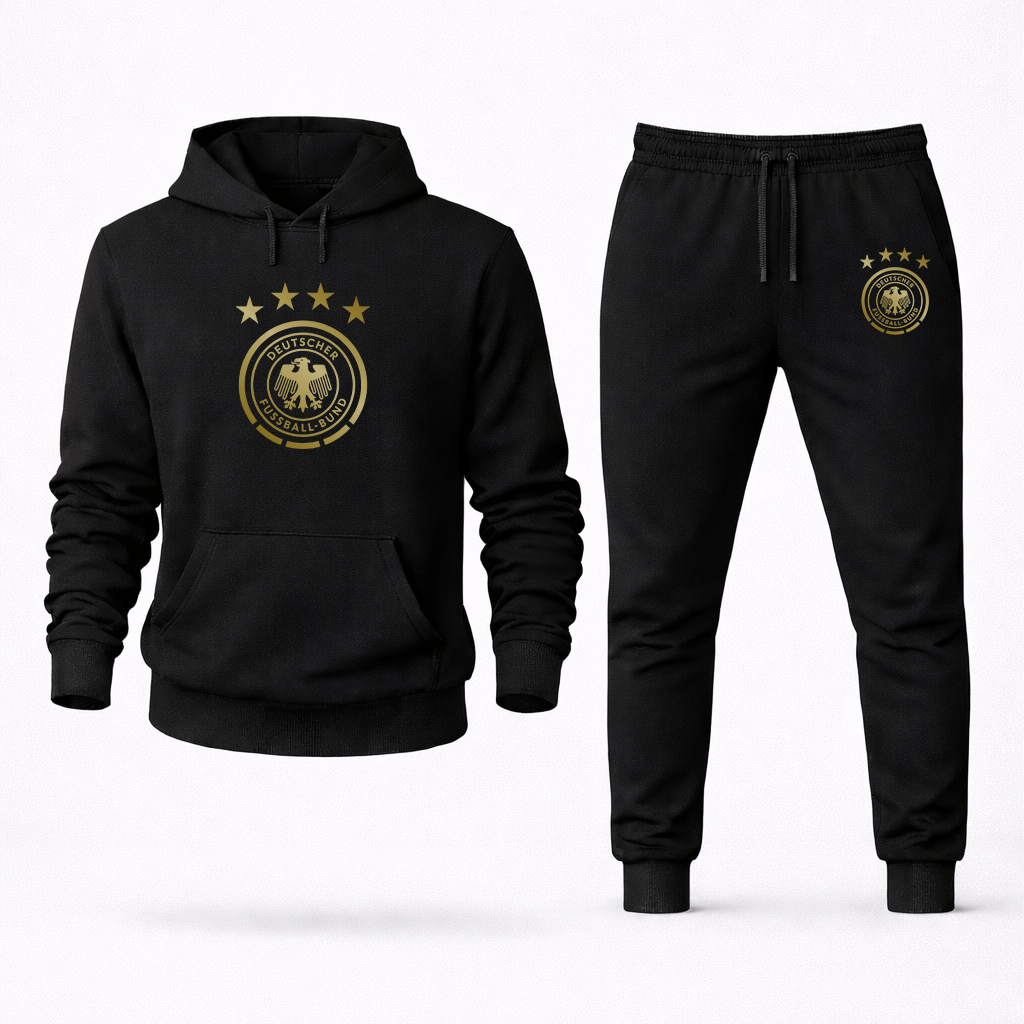 Men's Germany Soccer Logo Hoodie Joggers Set