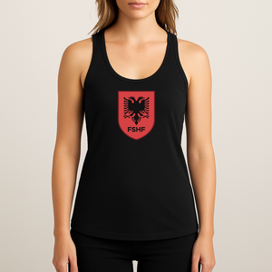 Women's Albania National Soccer Team Racerback Tank Top