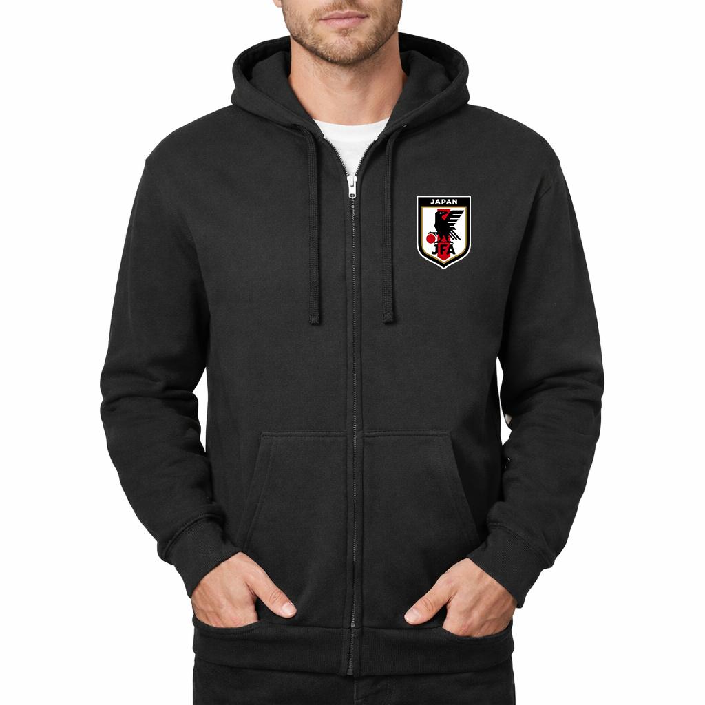 Men's Japan National Soccer Team Zipper Hoodie
