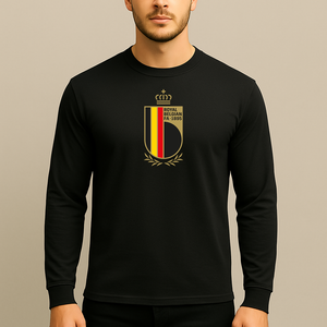 Men's Belgium National Soccer Team Long Sleeve T-Shirt