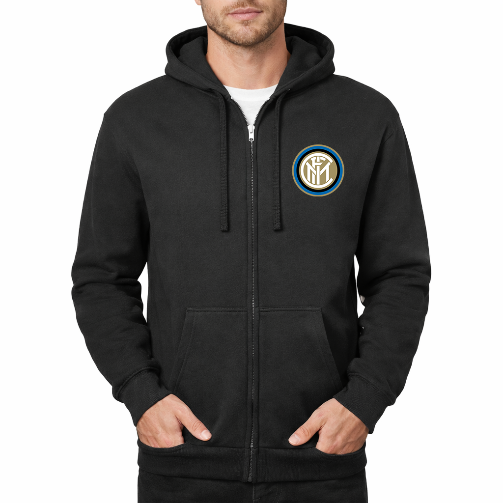Men's Inter Milan Soccer Zipper Hoodie
