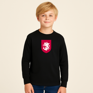 Youth Kids Georgia National Soccer Team Long Sleeve T-Shirt