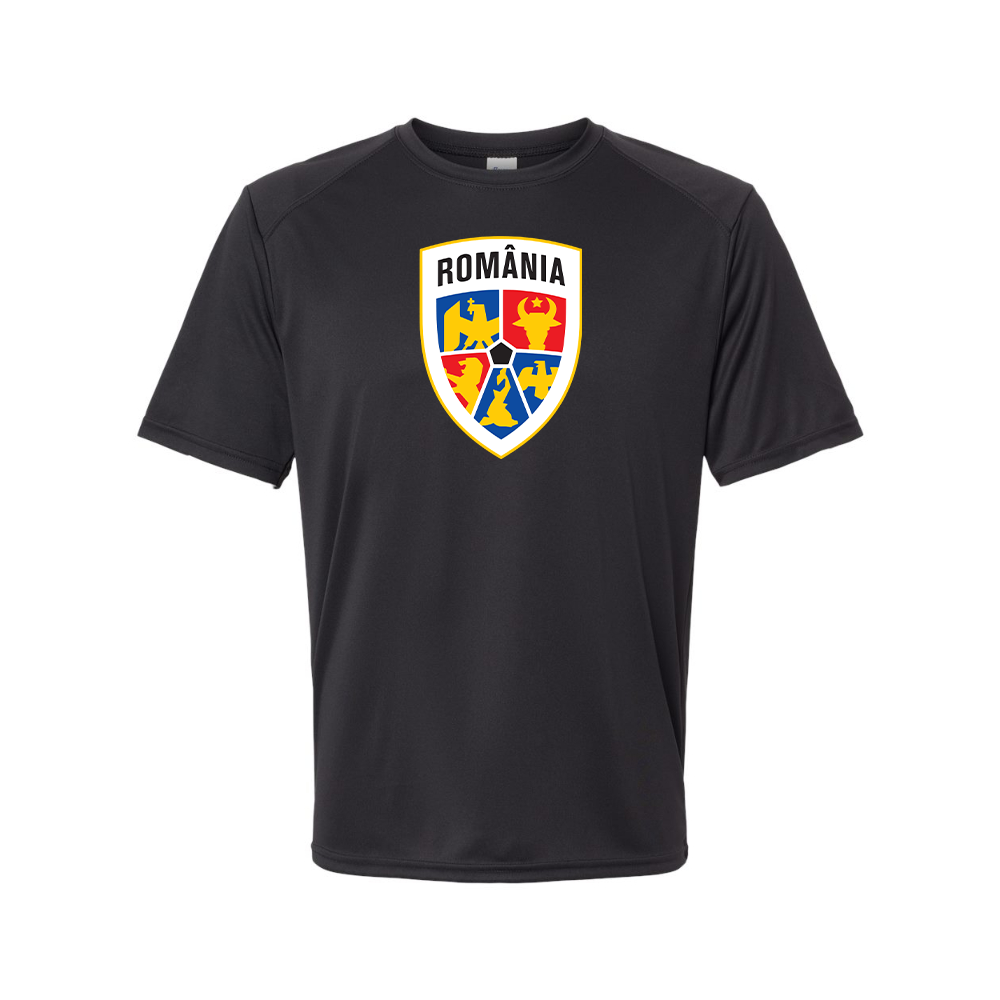 Men's Romania National Soccer Team Performance T-Shirt