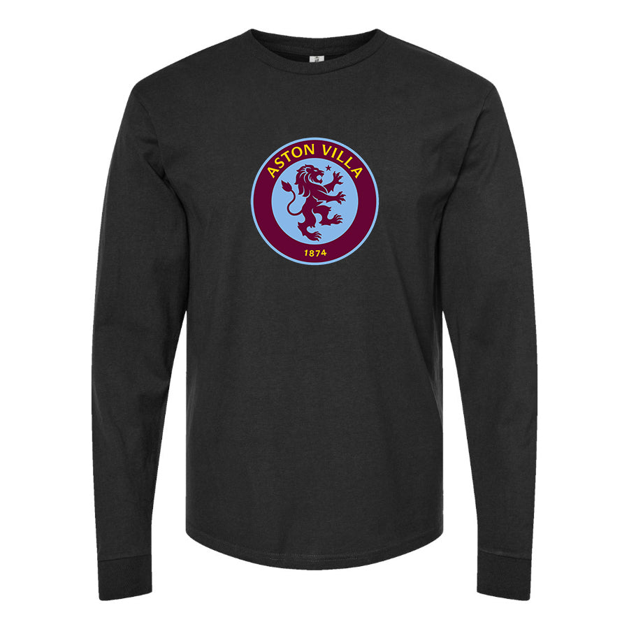 Youth Kids Aston Villa FC Long Sleeve T-Shirt