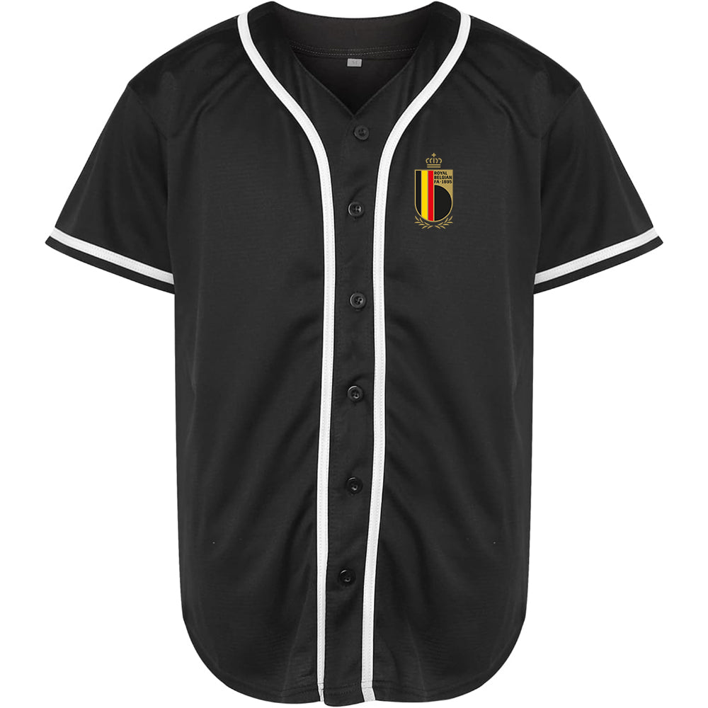 Men's Belgium National Soccer Team Baseball Jersey