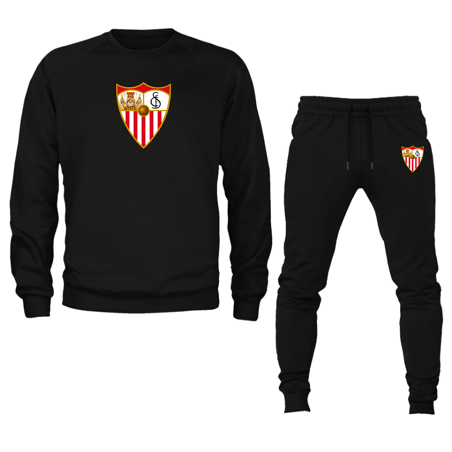 Men's Sevilla FC Crewneck Sweatshirt Joggers Suit