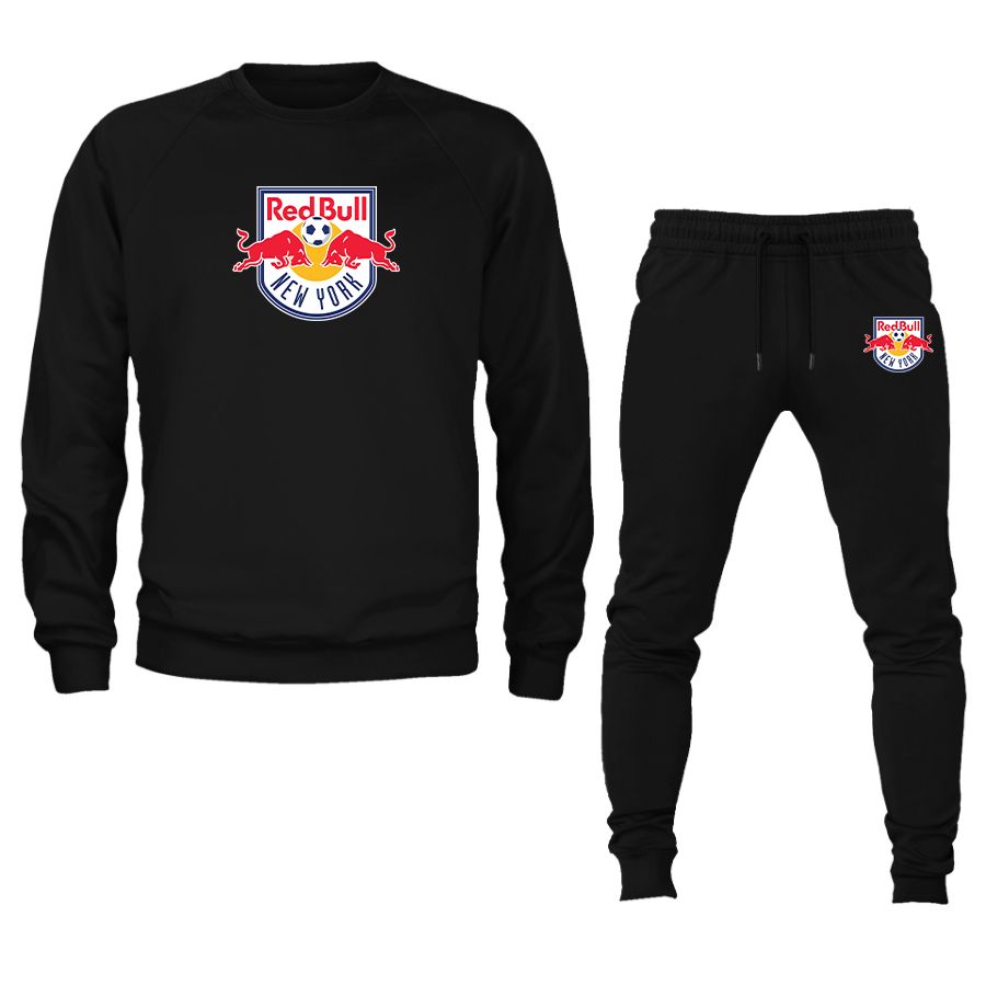 Men's New York Red Bulls FC Crewneck Sweatshirt Joggers Suit