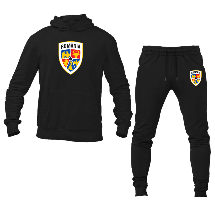 Men's Romania National Soccer Team Hoodie Joggers Set