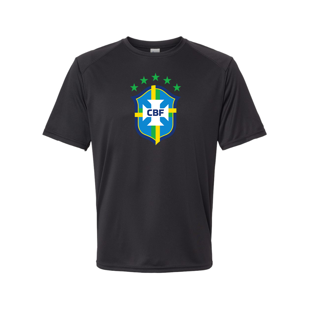 Youth Kids Brazil National Soccer Team Performance T-Shirt