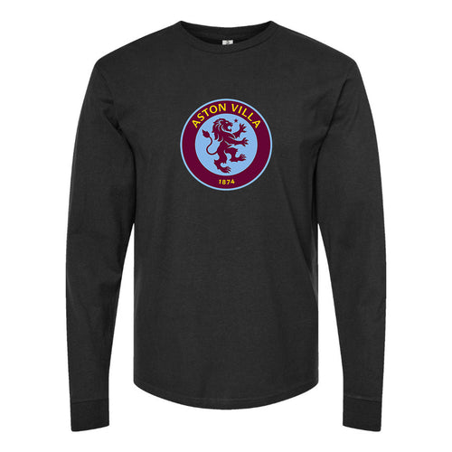 Men's Aston Villa FC Cotton Long Sleeve T-Shirt