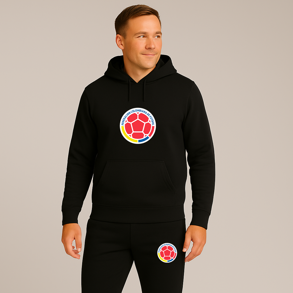 Men's Colombia National Soccer Team Hoodie Joggers Set