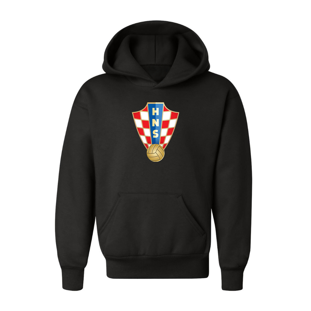 Youth Kids Croatia National Soccer Team Pullover Hoodie