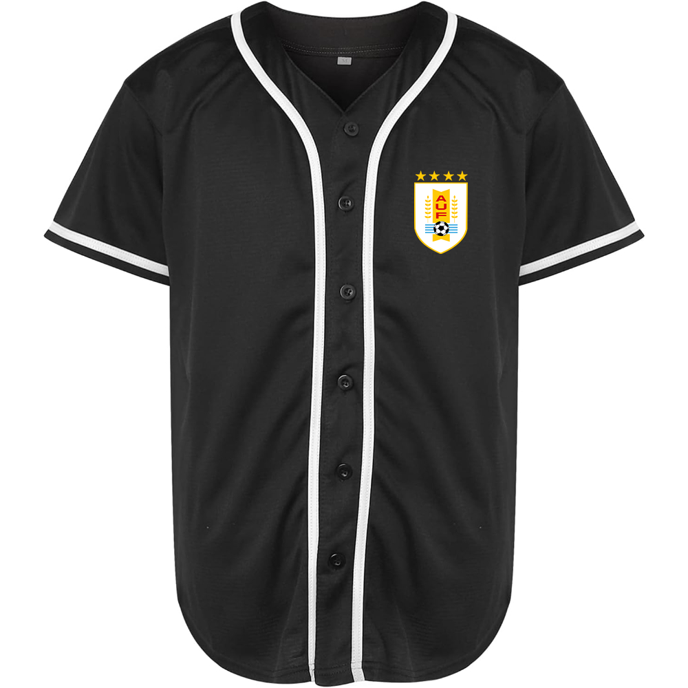 Men's Uruguay National Soccer Team Baseball Jersey