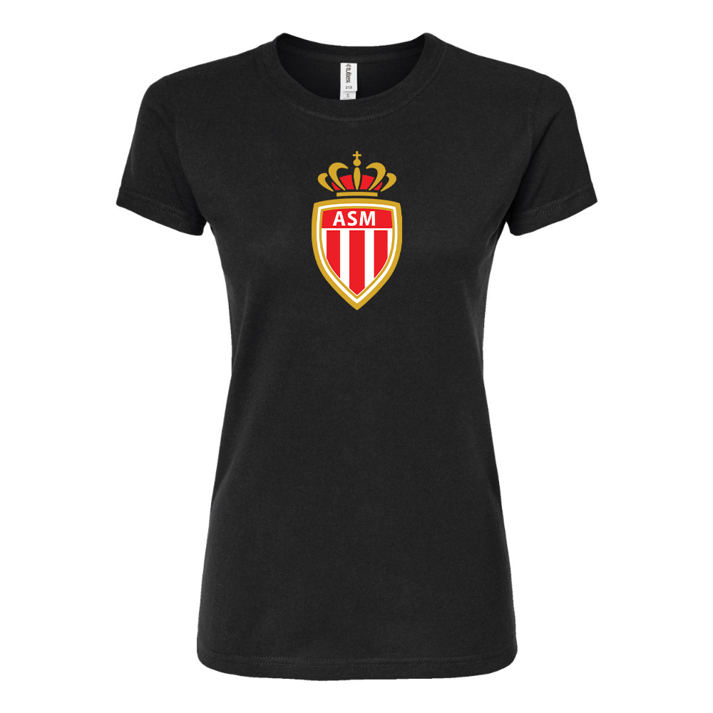 Women's AS Monaco FC Round Neck T-Shirt