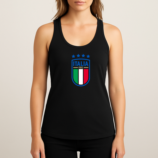 Women's Italy National Soccer Team Racerback Tank Top