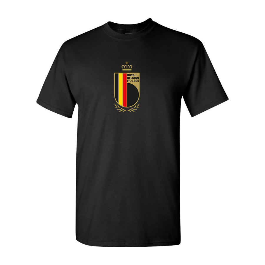 Youth Kids Belgium National Soccer Team Cotton T-Shirt