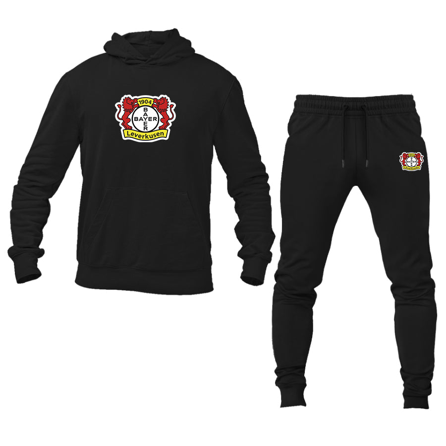 Men's Bayer Leverkusen FC Logo Hoodie Joggers Set