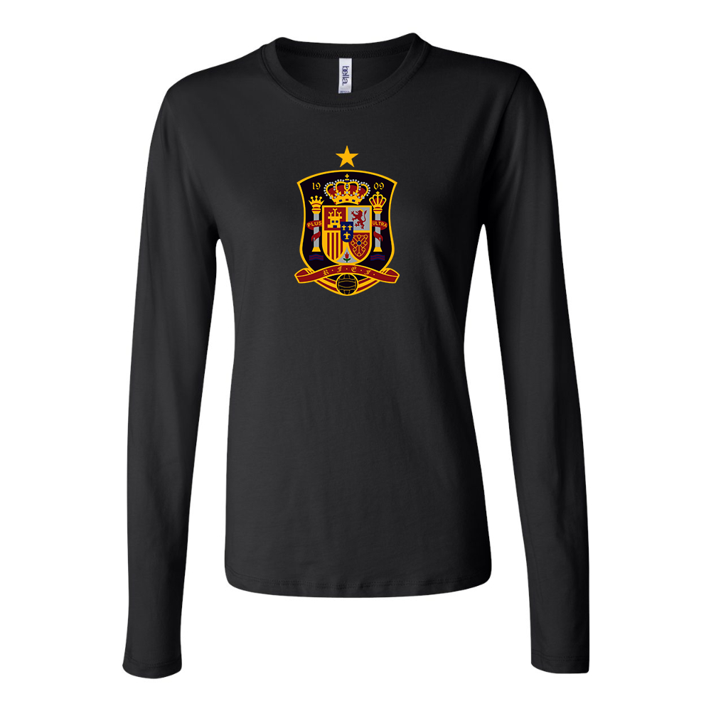 Women's Spain National Soccer Team Long Sleeve T-Shirt